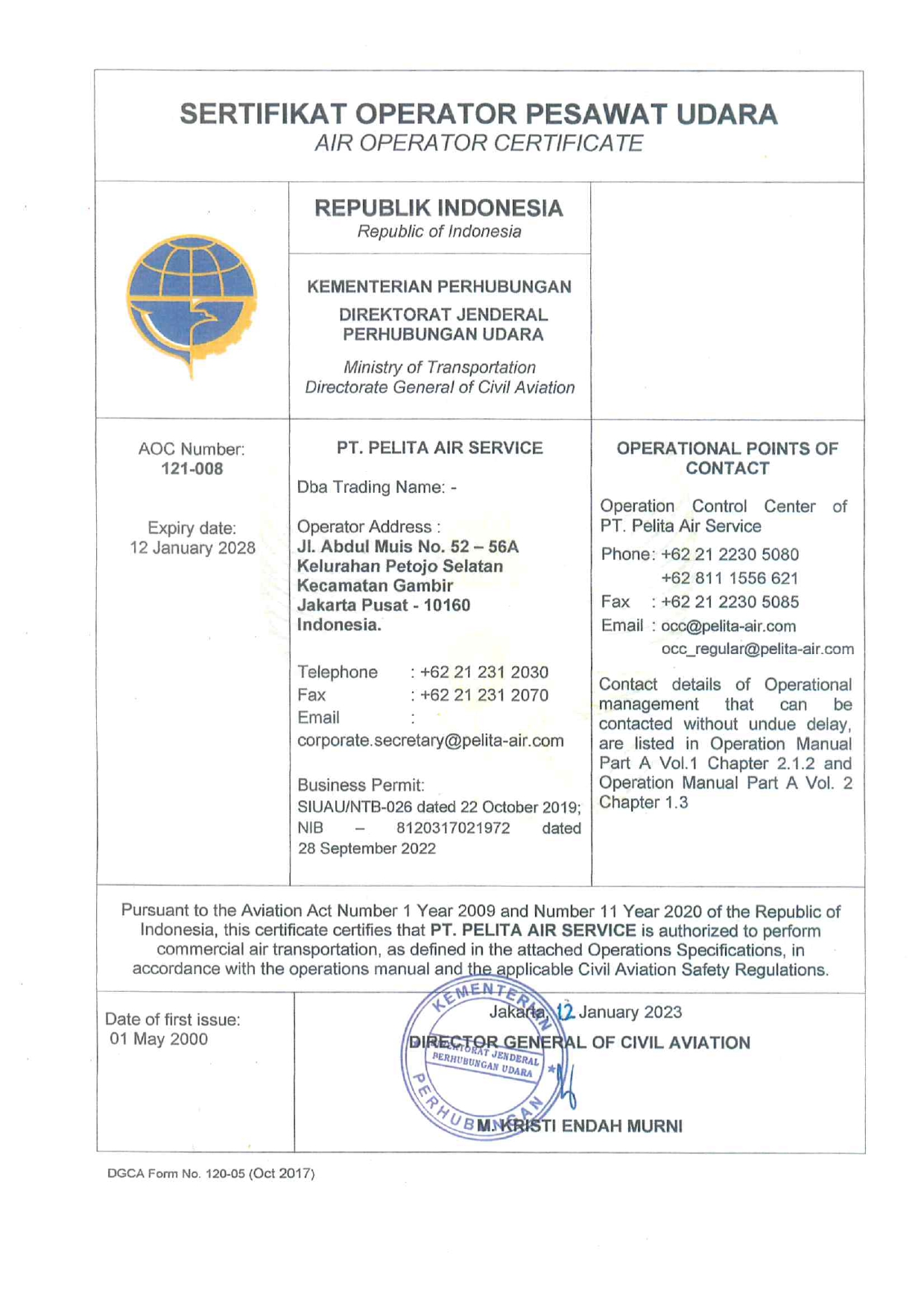 Air Operator Certificate